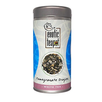 Pomegranate Dragon White Tea Blend 125g Tin, 3 of 4