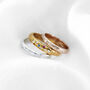 9ct Gold Diamond And Birthstone Confetti Ring, thumbnail 5 of 11