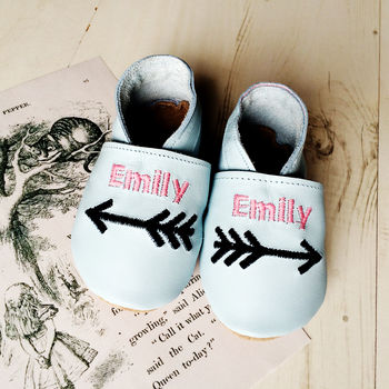 Alice In Wonderland Adventure Quote Baby Shoes, 2 of 6