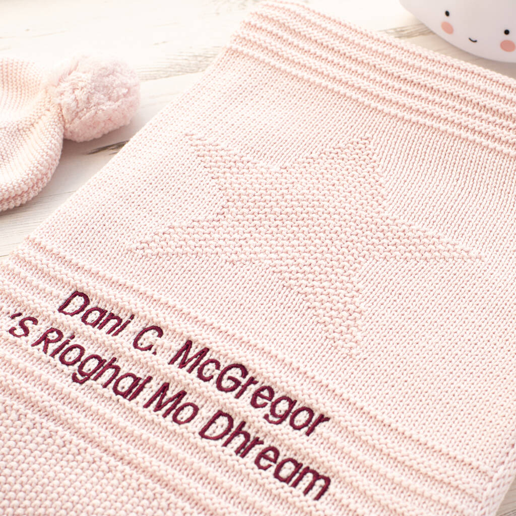 Baby Girl Pink Big Star Blanket, 1 of 7
