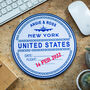 Personalised Passport Stamp Mouse Mat, thumbnail 1 of 5