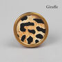 Brass Animal Print Round Circular Detailed Pull Knobs, thumbnail 7 of 12