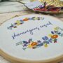 Personalised Floral Embroidery Kit, thumbnail 2 of 4