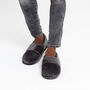 Snug Toes Men's Heated Slippers Grey, thumbnail 3 of 7