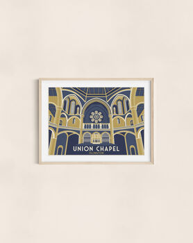 Union Chapel London Travel Poster Art Print, 3 of 6