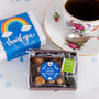 Thank You Rainbow Mini Vegan Brownie And Tea Gift, thumbnail 2 of 4