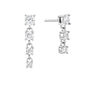 Crystal Gemstone Asymmetric Earrings, thumbnail 4 of 7