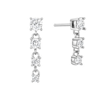 Crystal Gemstone Asymmetric Earrings, 4 of 7