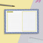 A5 Weekly Pink Orange Spot Desk Pad 50 Tear Off Pages, thumbnail 5 of 7