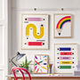 Rainbow Pencil Children's Art Print, thumbnail 2 of 4