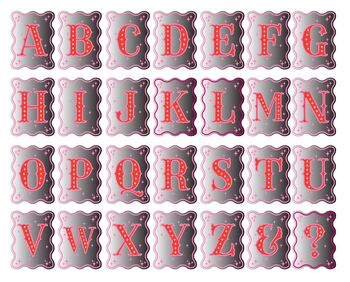 Personalised Initial Wavy Edge Mirror, 9 of 12