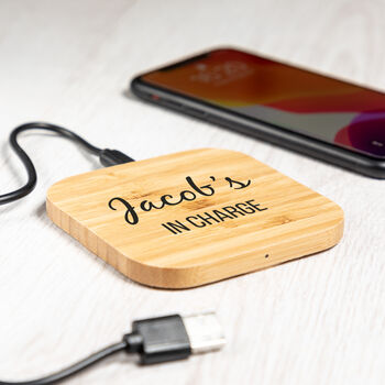 Personalised In Charge Wireless Charger, 2 of 4
