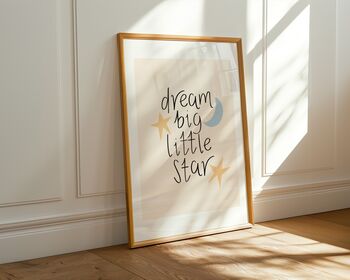 Dream Big Little Star Art Print, 6 of 8