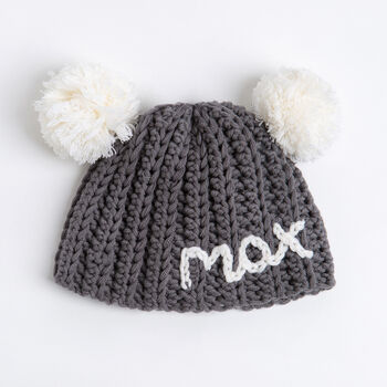 Personalised Baby Hat And Mitts Easy Crochet Kit, 2 of 10