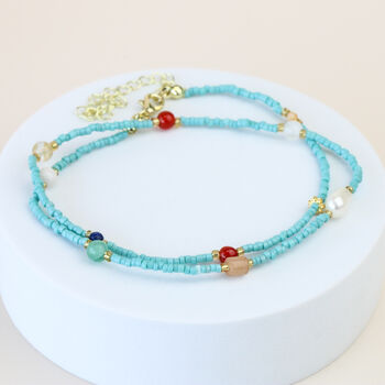 Colourful Turquoise Bead Necklace, 3 of 3