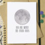 'You Are Simply Tre Moon Dous' Funny Valentine's Card, thumbnail 1 of 2