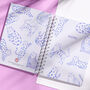 Personalised Cat Print Notebook, thumbnail 7 of 8
