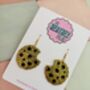 Cookie Glitter Earrings / 'One Tough Cookie' / Strength And Encouragement Gift / Gift For Bakers, thumbnail 6 of 7