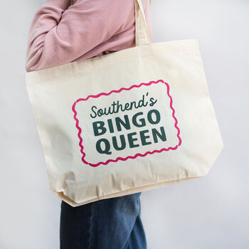'Bingo Queen' Personalised Tote Bag, 2 of 3
