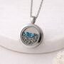 Stainless Steel Crushed Opal Living Locket, thumbnail 8 of 10