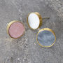 Stone Marble Gold Cupboard Drawer Door Knobs, thumbnail 2 of 5