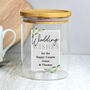 Botanical Personalised Glass Jar Bamboo Lid, thumbnail 6 of 6