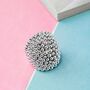 Oxidised Sterling Silver Armadillo Bubble Ring, thumbnail 5 of 7