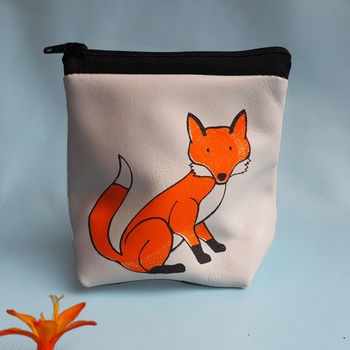 Fox Leather Pouch Purse, 2 of 8