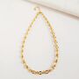 Gold Plated Chain Anklet, thumbnail 2 of 3