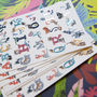Inky Alphabet Animal A To Z Luxury Postcard Set, thumbnail 9 of 9