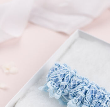 Embroidered 'Emilia' Collection Bridal Garter, 4 of 9