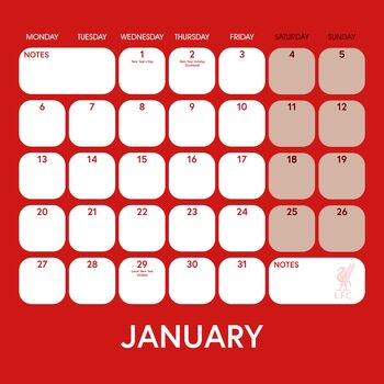 Official Liverpool Fc 2025 Personalised Calendar, 3 of 4