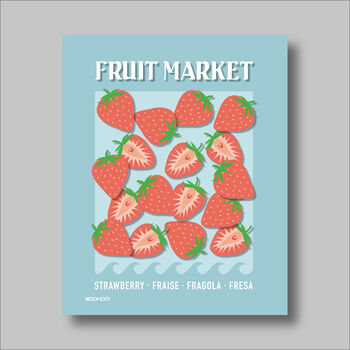 Strawberry Fruit Market Print, 2 of 2