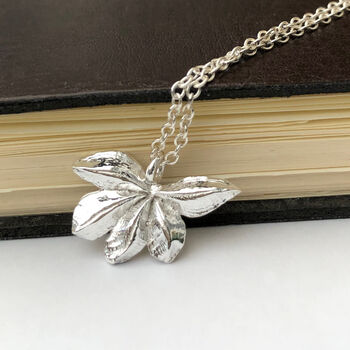 Sterling Silver Autumn Leaf Necklace, 2 of 9