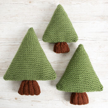 Pine Tree Cushion Knitting Kit, 2 of 8