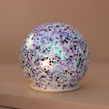 Small LED Moonrise Glitter Light Globe, 3 of 3