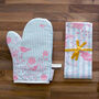 Birds And Stripes Oven Mitt, thumbnail 5 of 11