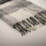Personalised Chequered Mohair Feel Blanket, thumbnail 7 of 9