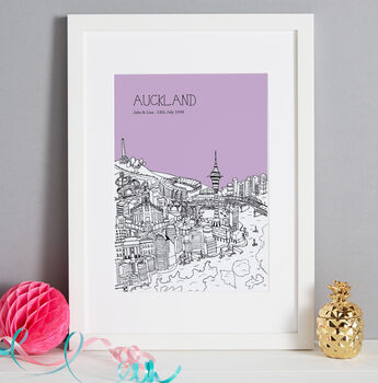 Personalised Auckland Print, 7 of 10