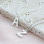 Silver Plated Alphabet Charm Necklace, thumbnail 8 of 12