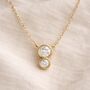 Double Diamond Necklace, thumbnail 1 of 4