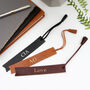 Personalised Antiqued Leather Bookmark, thumbnail 1 of 4