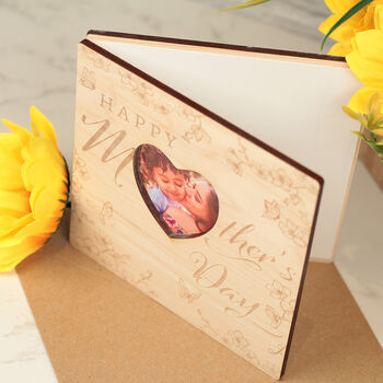 Engraved Mother's Day Photo Keepsake Greetings Card, 3 of 5