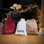 Personalised For Name Christmas Eve Sack Or Stocking, thumbnail 1 of 7