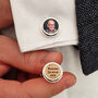 Personalised Hidden Photo And Message Twist Cufflinks, thumbnail 1 of 7