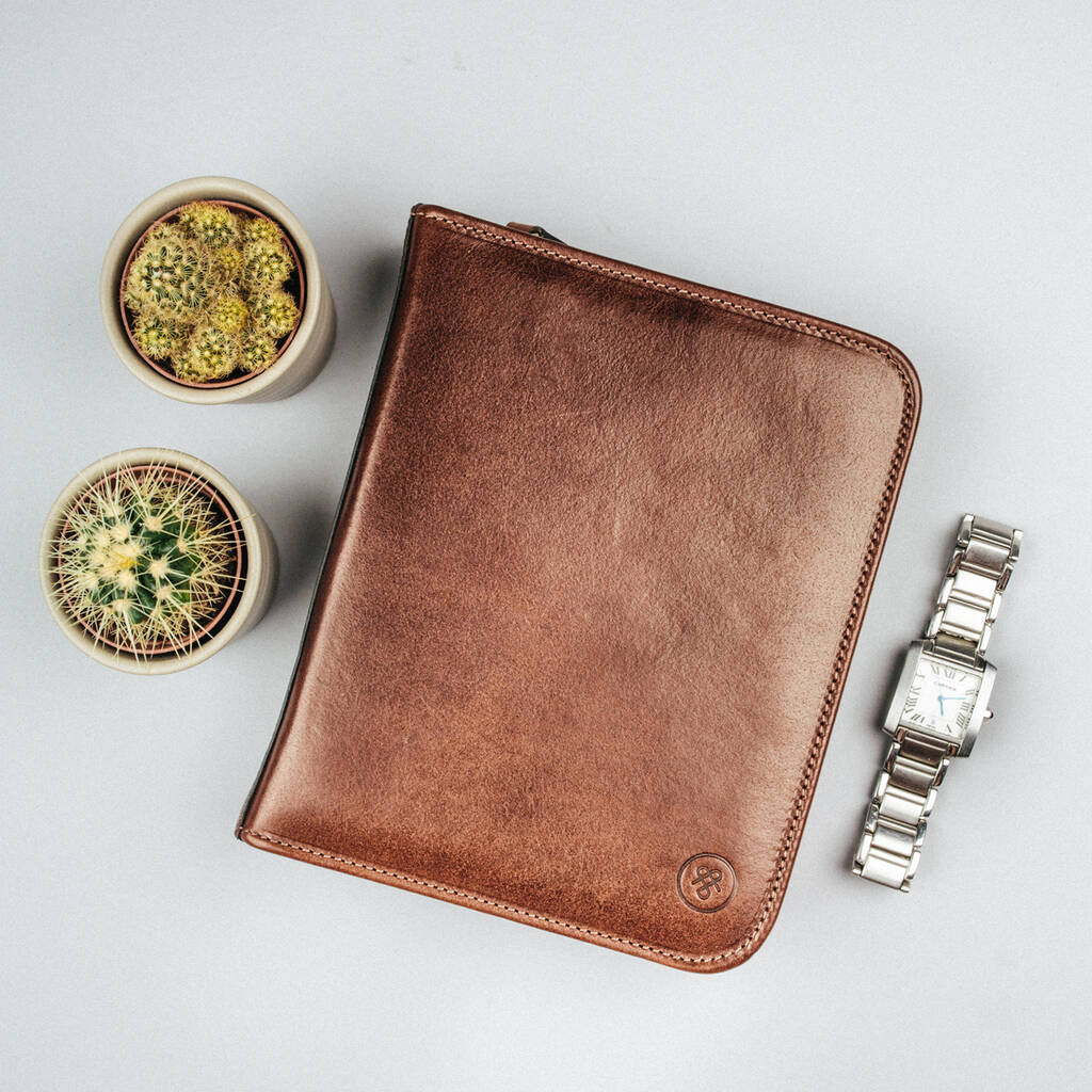 Personalised Leather Travel Watch Case 'Atella' By Maxwell Scott Bags