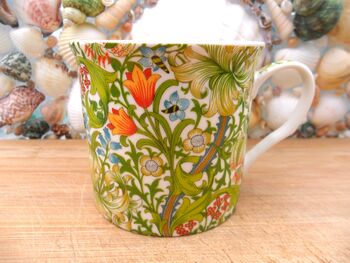 Set Of Six Palace Mugs In William Morris Golden Lily Design, 8 of 11