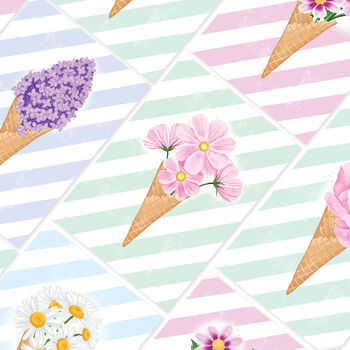 Pack Of Flower Ice Cream Greeting Cards, 10 of 12