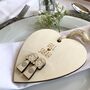 Personalised Bride And Bride Wedding Heart, thumbnail 3 of 4