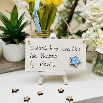 Childminder Thank You Card Alternative Sign, 6 of 7